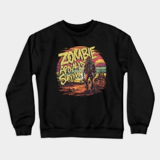 Zombie Apocalypse Survivor Crewneck Sweatshirt